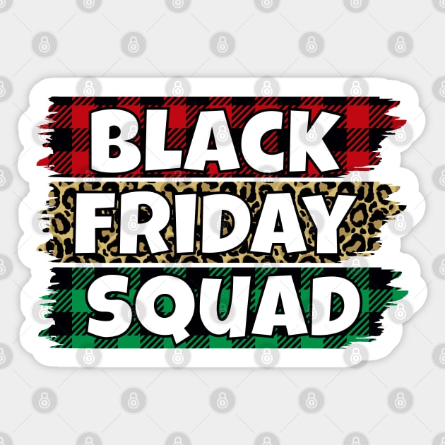 Black Friday Squad Sticker by Peach Lily Rainbow